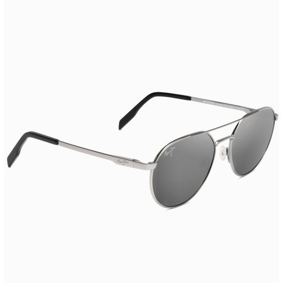 Maui Jim Other - Maui Jim Water Front Sunglasses Grey Metal Unisex